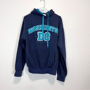 Washington DC Navy Blue Hoodie US Capital By DC Large